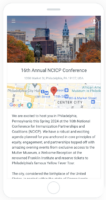 Guidebook App Screenshot Showing The 16th Annual NCICP Conference Information